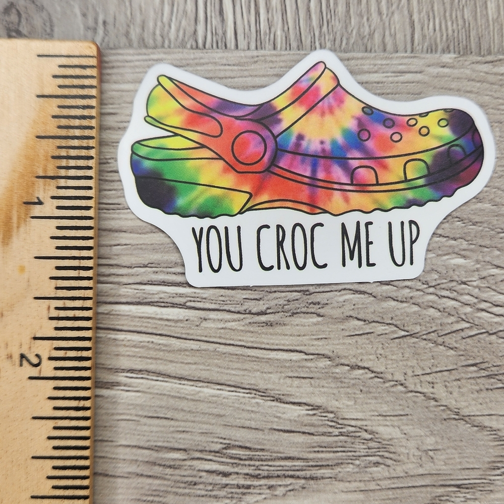 10/$10 Croc Hippie Colorful 70s Vibe Stickers
